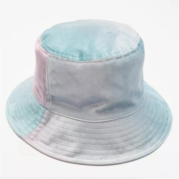 URBAN OUTFITTERS Velvet Pastel Tie-Dye 90s Y2K Bucket Hat - Picture 2 of 8